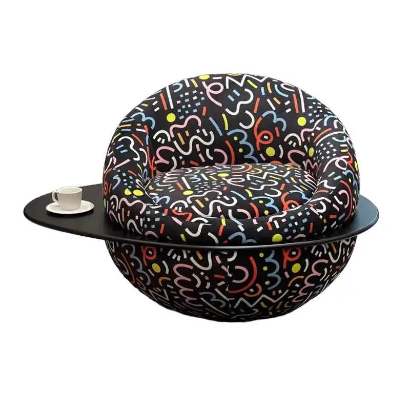 AXJ-A-233 sculptural round upholstered lounge seating, product view 2