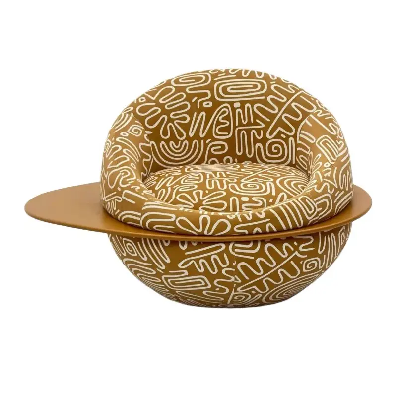 AXJ-A-233 sculptural round upholstered lounge seating, product view 3