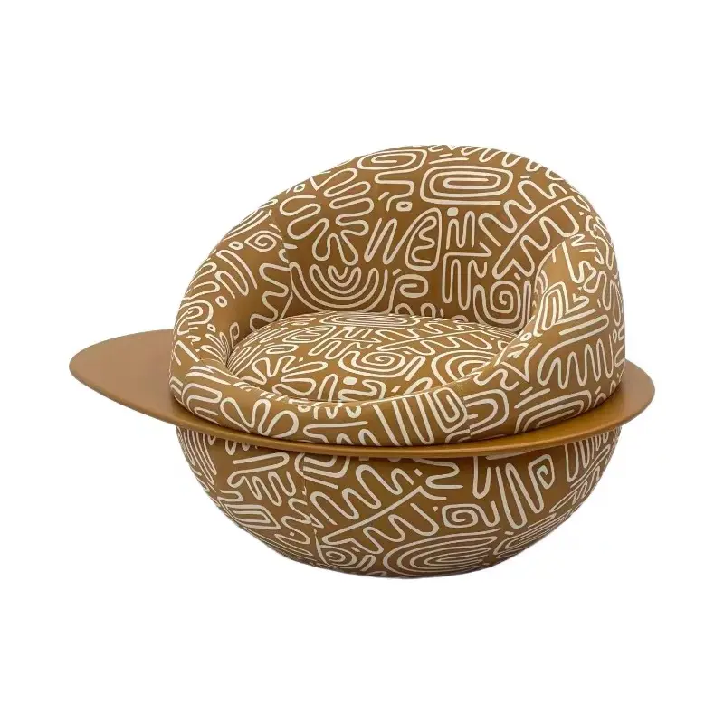 AXJ-A-233 sculptural round upholstered lounge seating, product view 4
