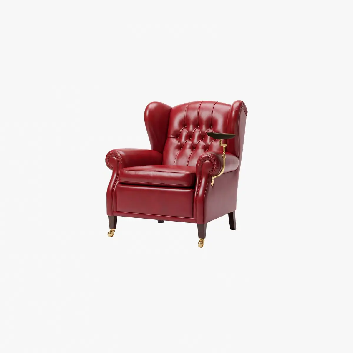 AXJ-A-612 green wingback swivel lounge chair, product view 3
