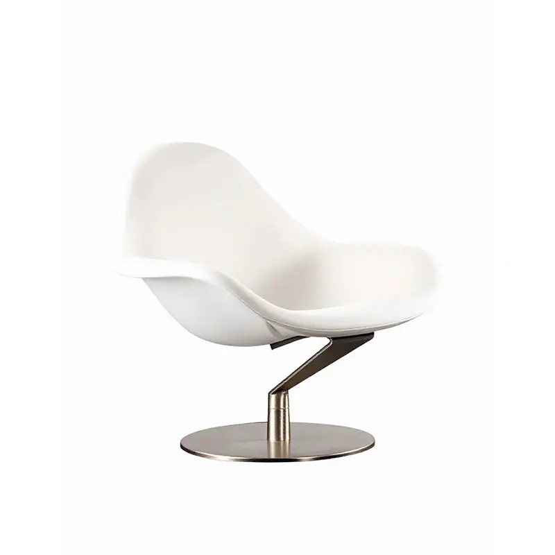 CM-SF2625 burgundy pedestal swivel lounge chair, product view 3