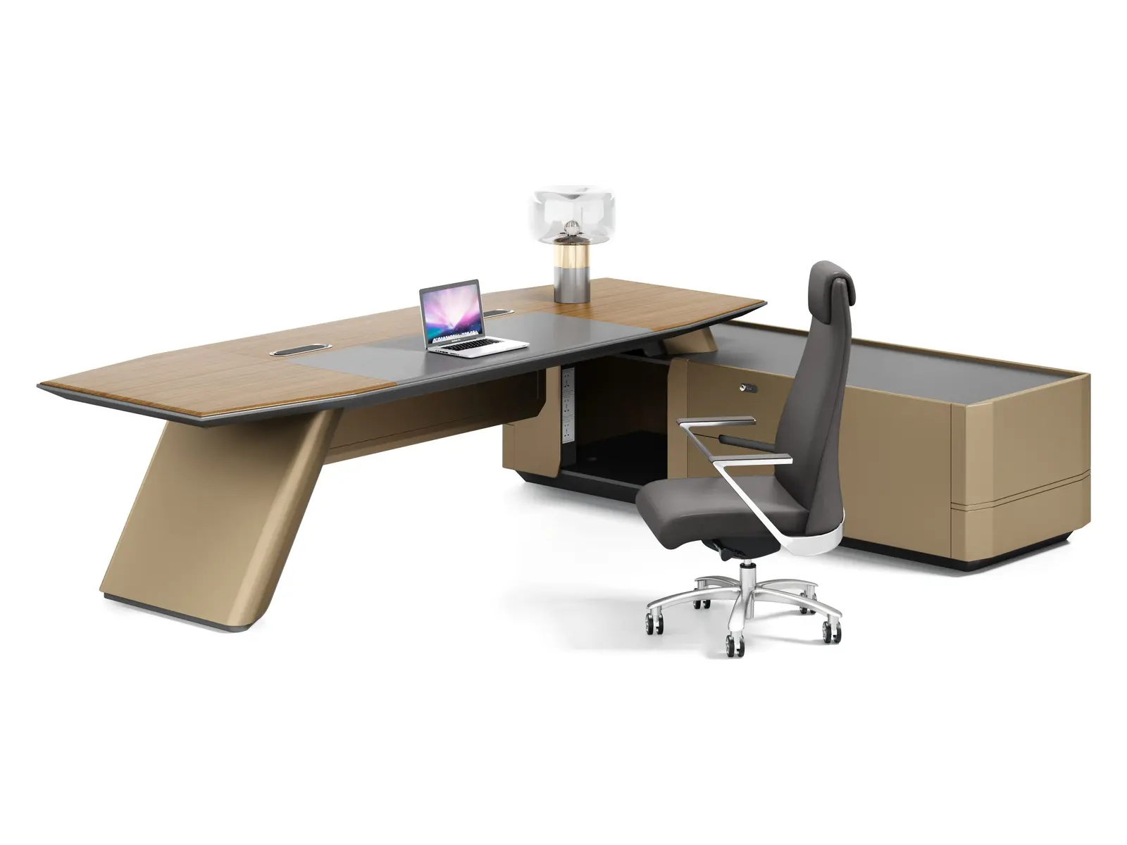 DO-BDL-01D32 executive office desk, product view 2