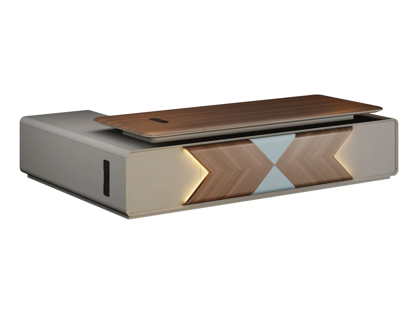 DO-UYS-01D32 executive office desk, product view 1
