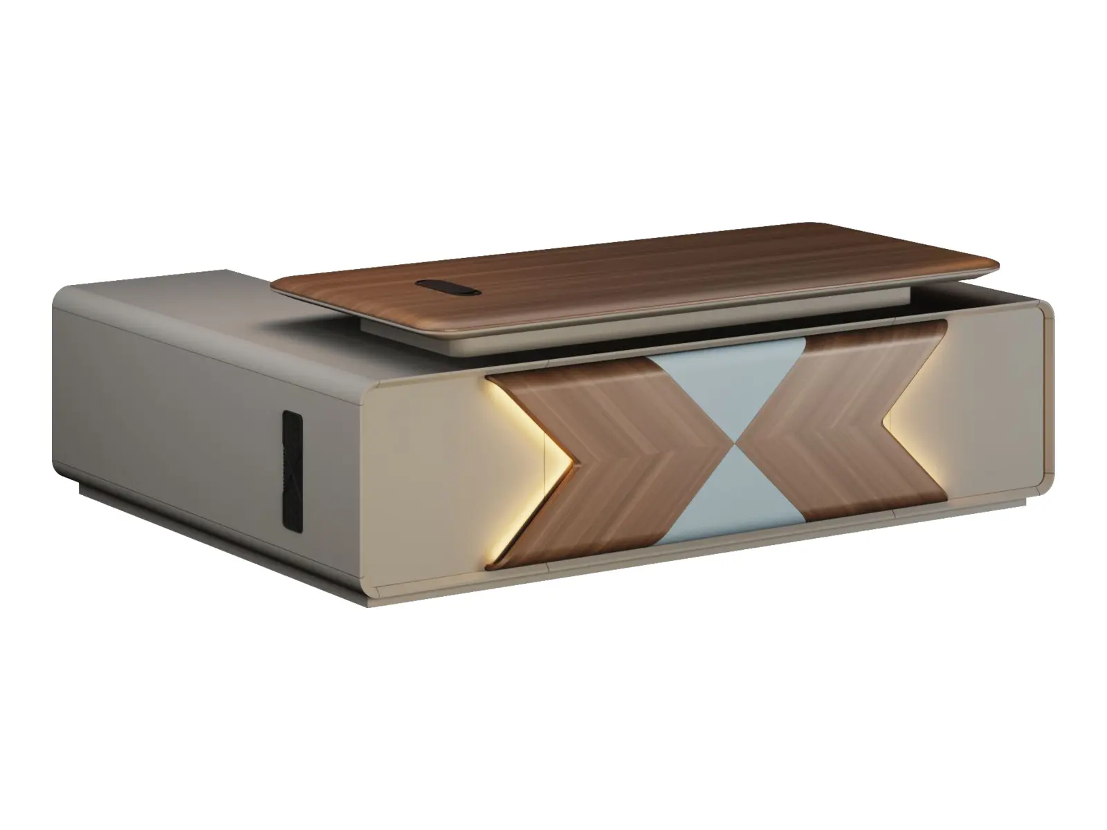 DO-UYS-01D32 executive office desk, product view 3