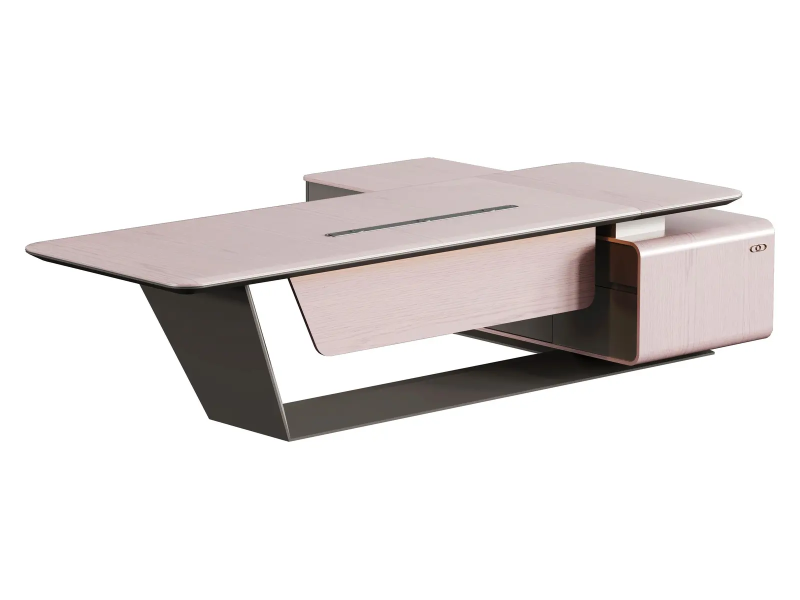 DO-YAM-01D32 executive office desk, product view 2