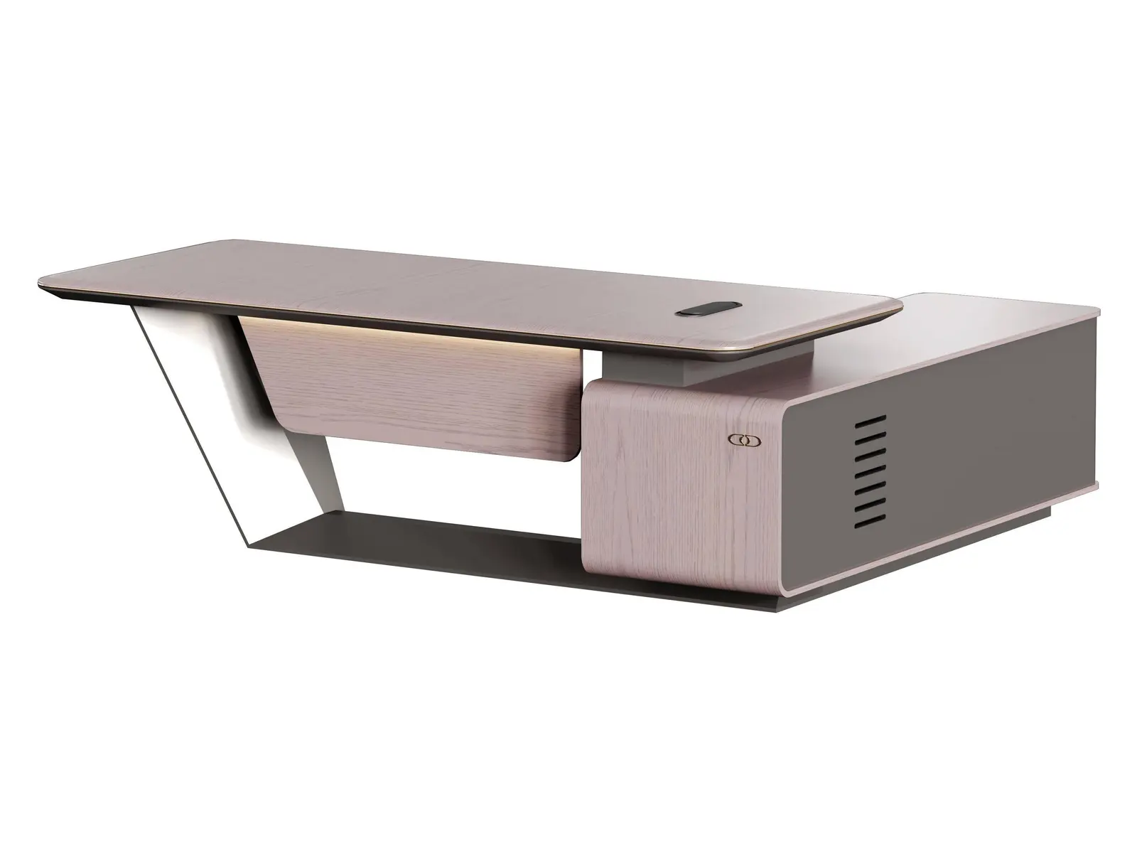 DO-YAM-01D32 executive office desk, product view 3