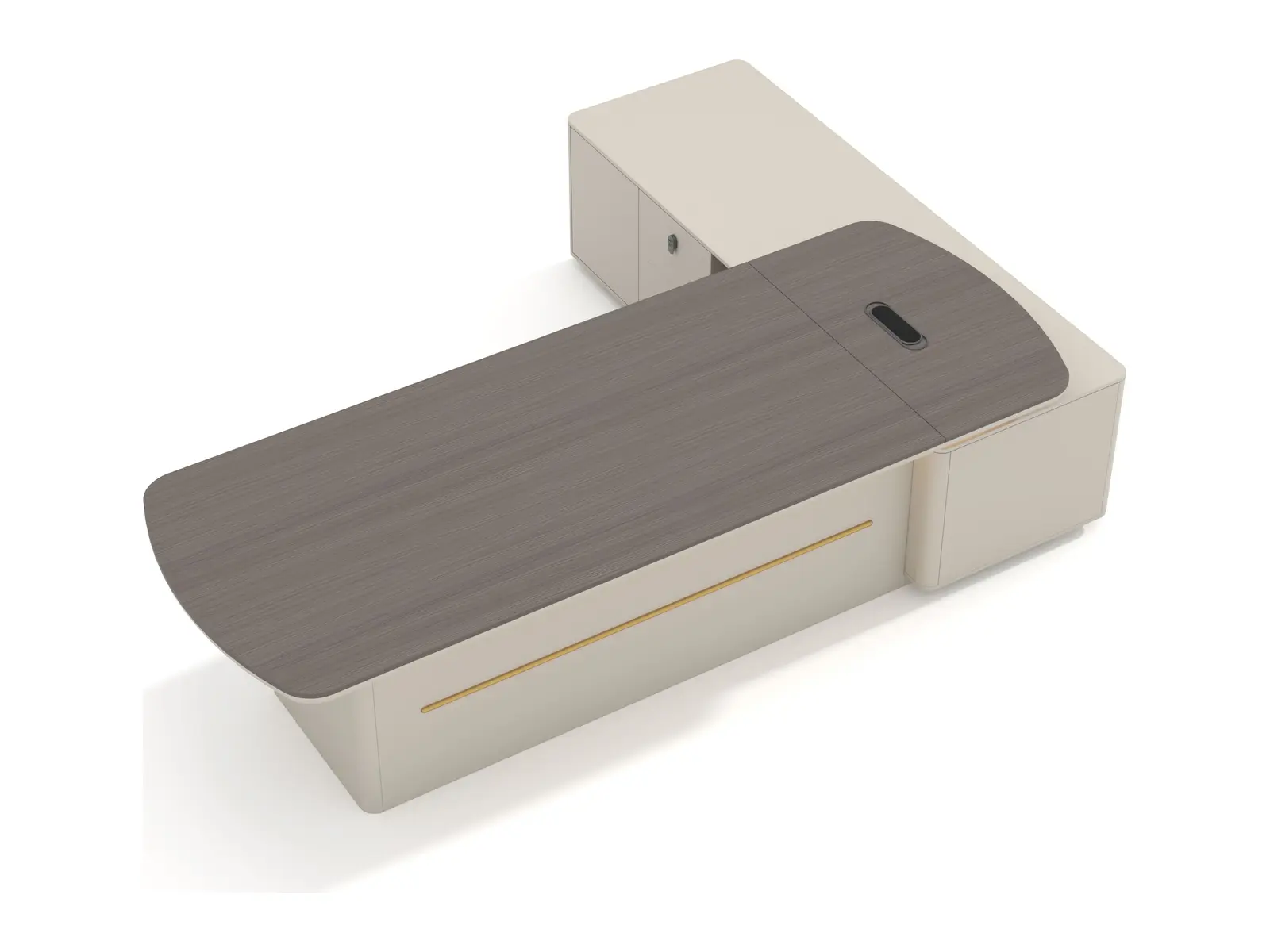 DO-YXDL-01D30 executive office desk, product view 3