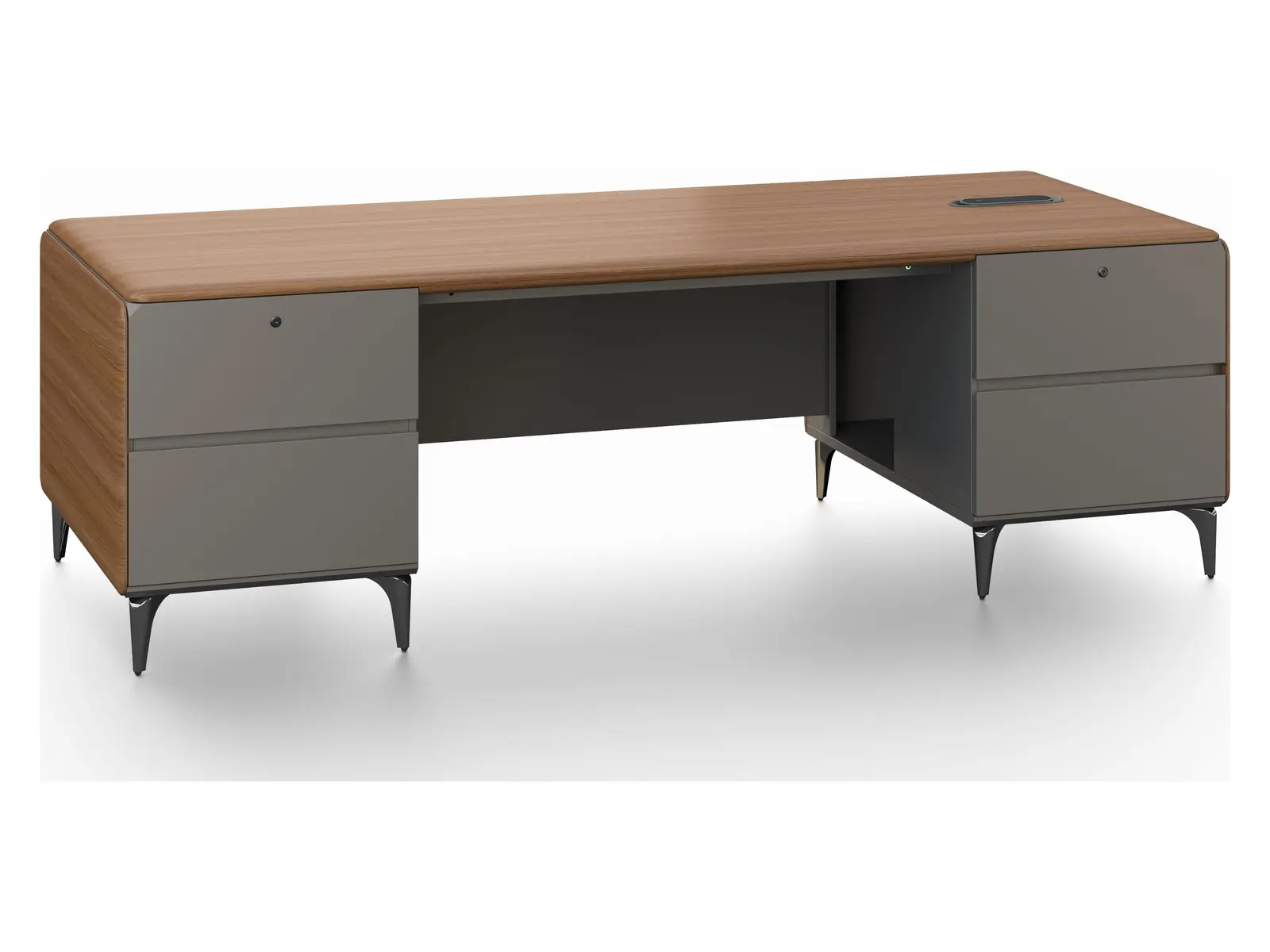 DO36-D0124 executive office desk, product view 2