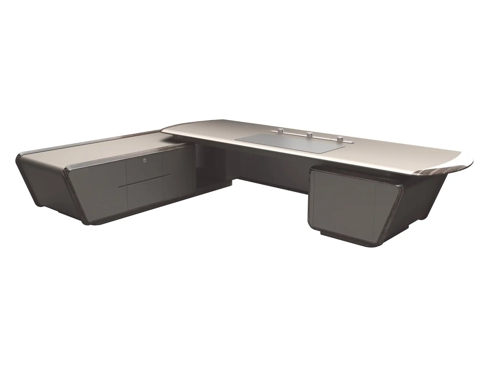 DSN-01D36 executive office desk, product view 2