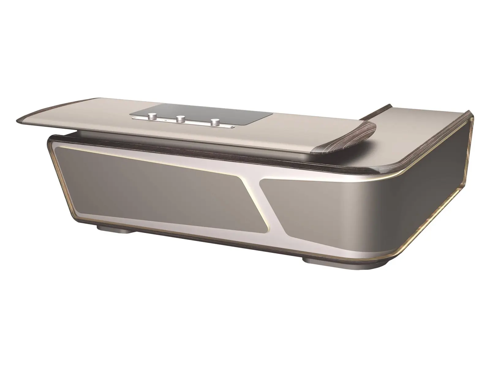 DSN-01D36 executive office desk, product view 3