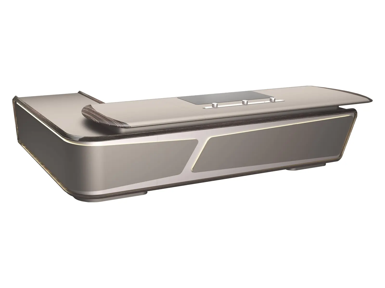 DSN-01D36 executive office desk, product view 4