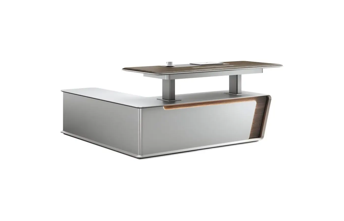 DY-AG-D24B executive office desk, product view 3