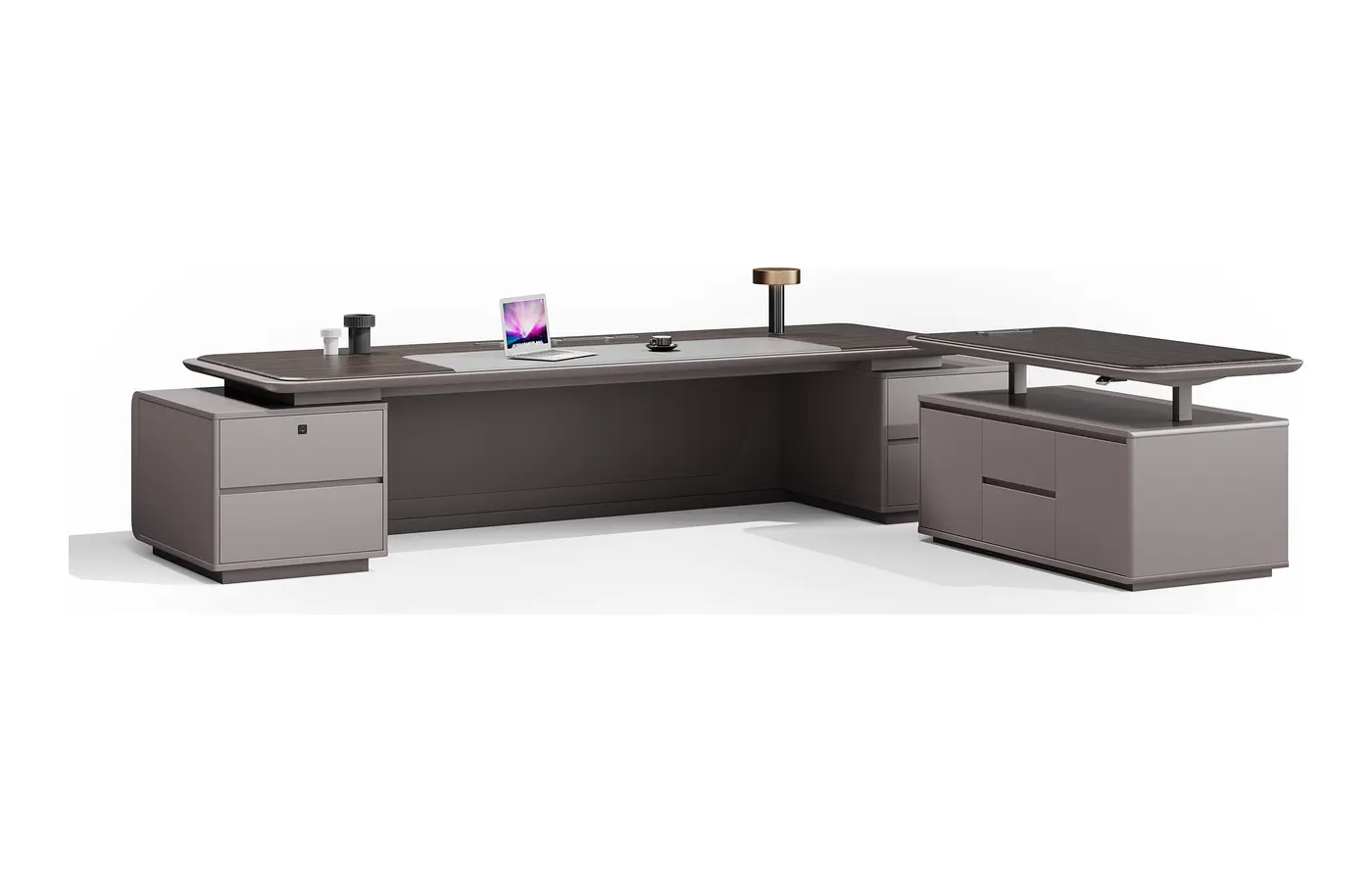 DY-AM-D36 executive office desk, product view 2