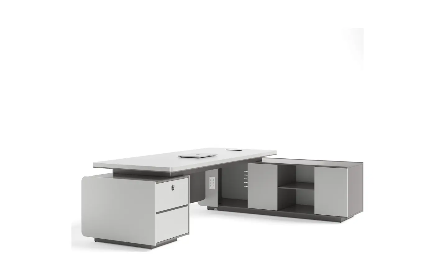 DY-D0128 executive office desk, product view 2