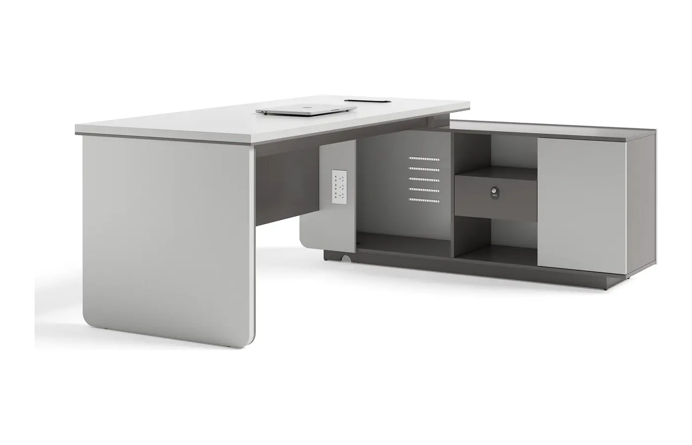 DY-D0128 executive office desk, product view 4