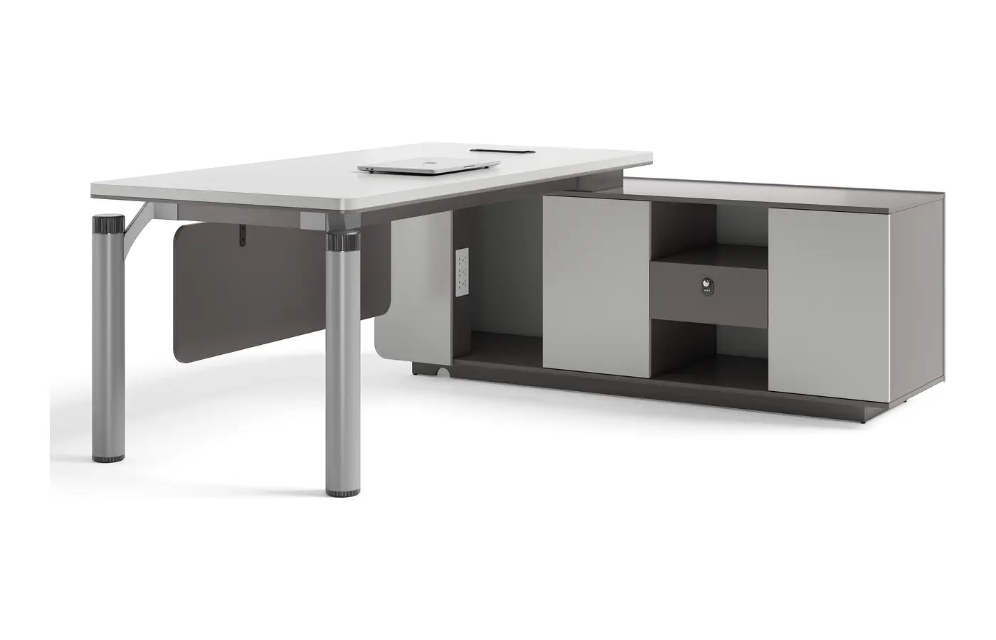 DY-D0220 executive office desk, product view 2