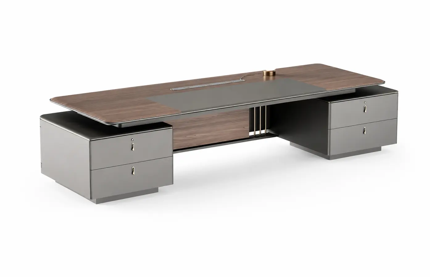 DY-D1232 executive office desk, product view 2