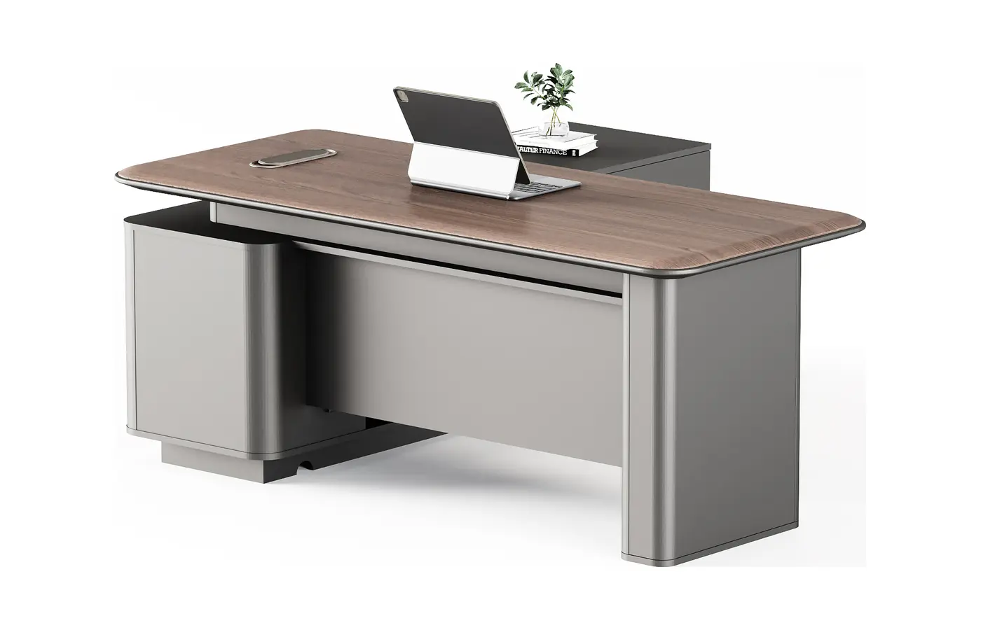 DY-D1522 executive office desk, product view 2