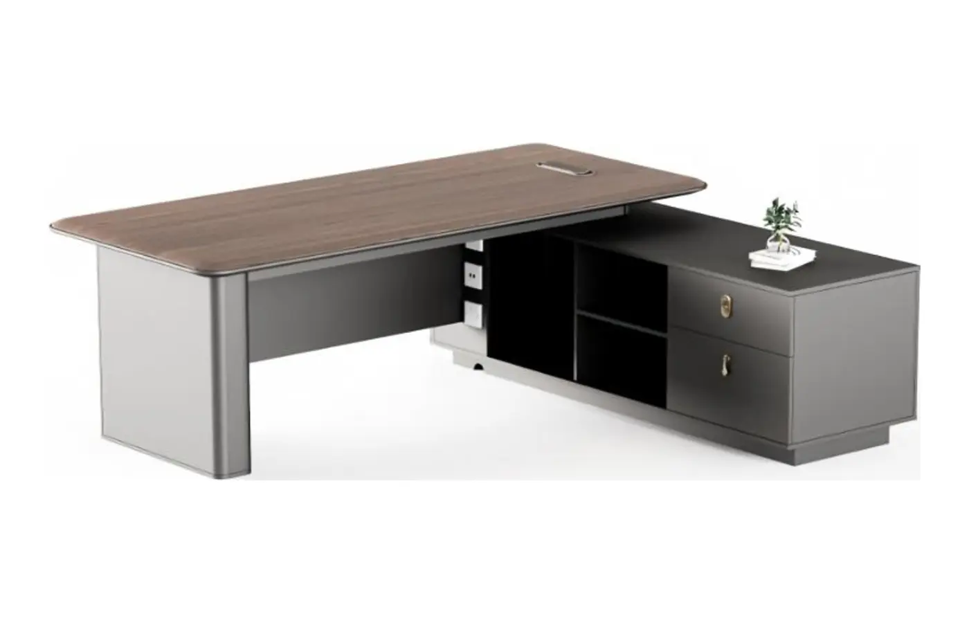 DY-D1522 executive office desk, product view 3