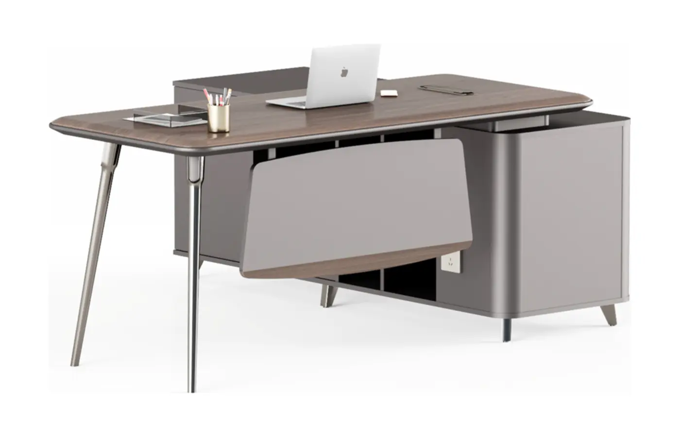 DY-D2022 executive office desk, product view 3