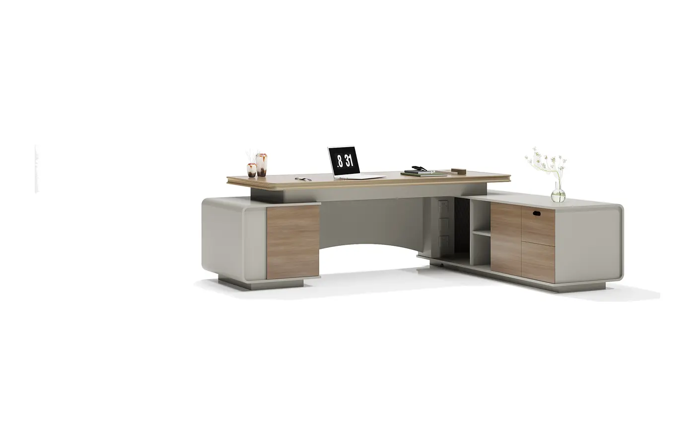 DY-QXD0132 executive office desk, product view 4