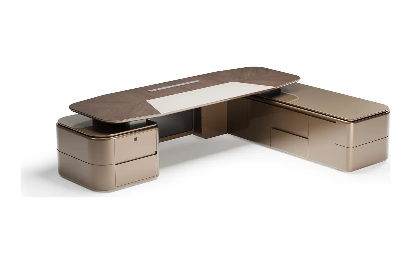 DY-TL-D32 executive office desk, product view 2