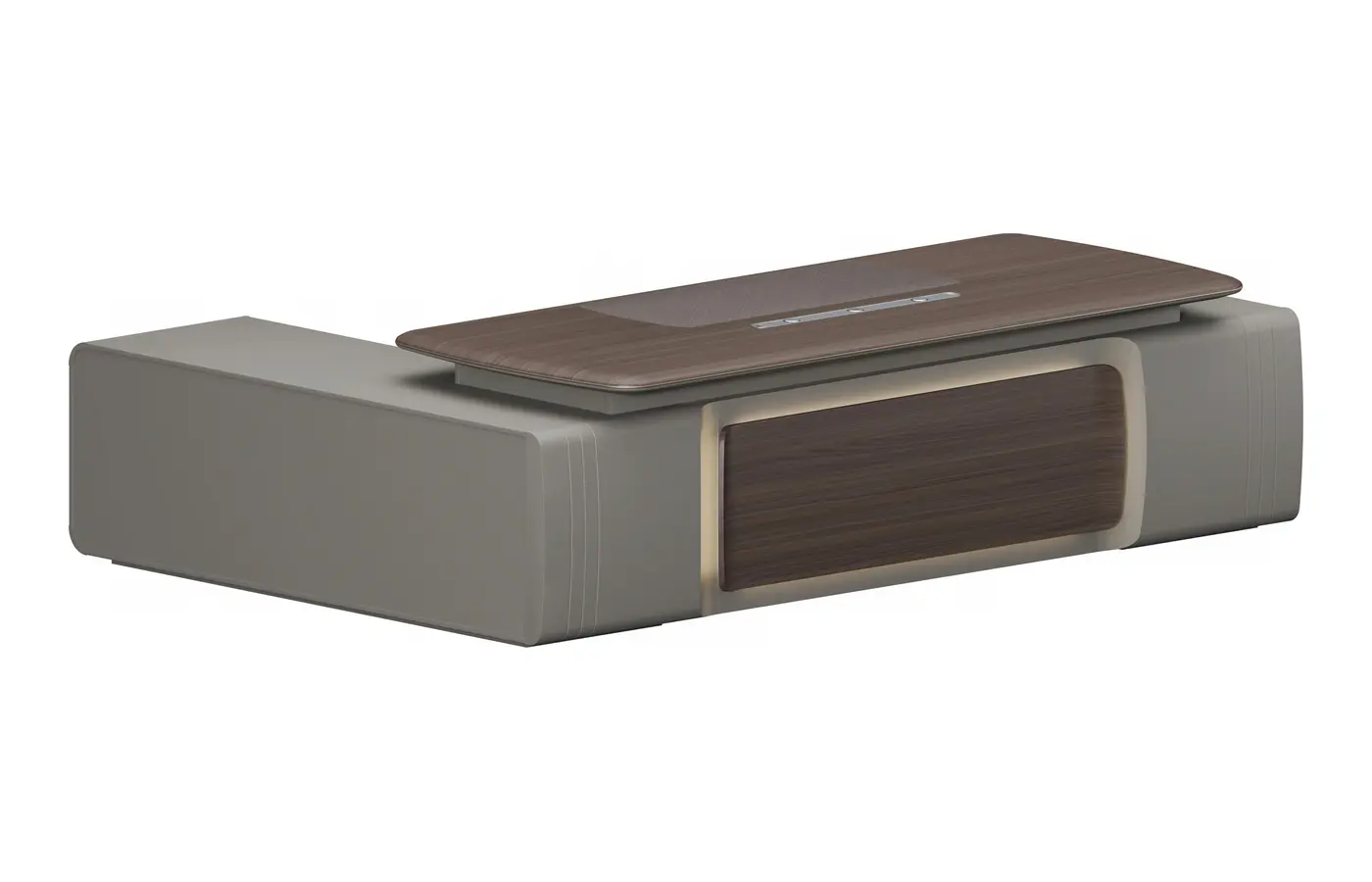 HY-WJ-01D32 executive office desk, product view 2