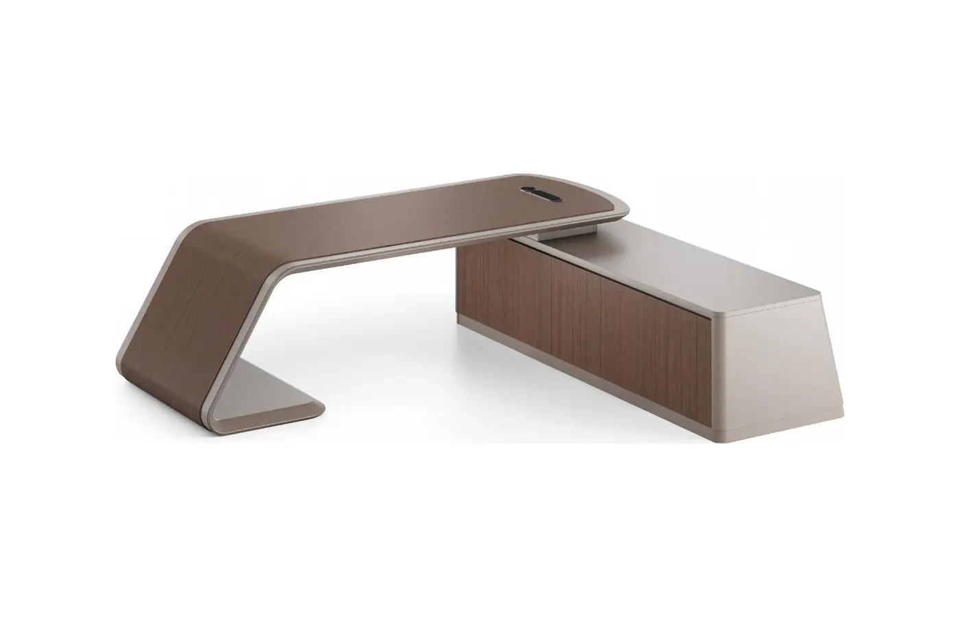 KJ-BJD-KMBT30-L executive office desk, product view 2