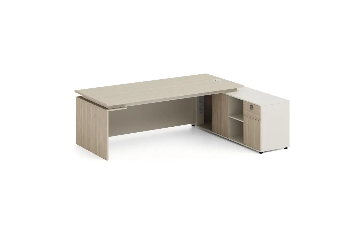 KJ-JY-KBBT24-L executive office desk, product view 2