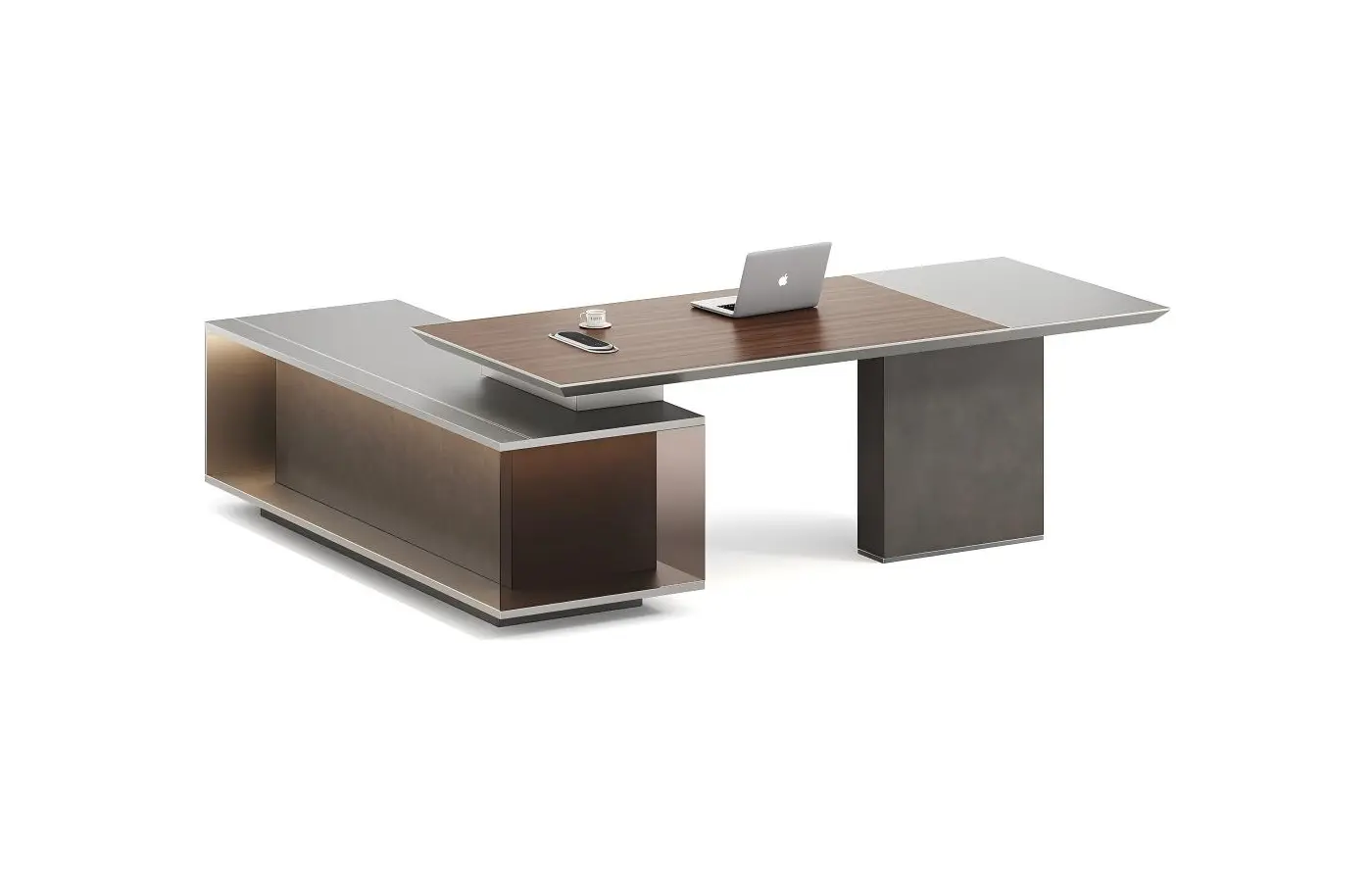 KJ-LJ-KBBT32-L executive office desk, product view 3