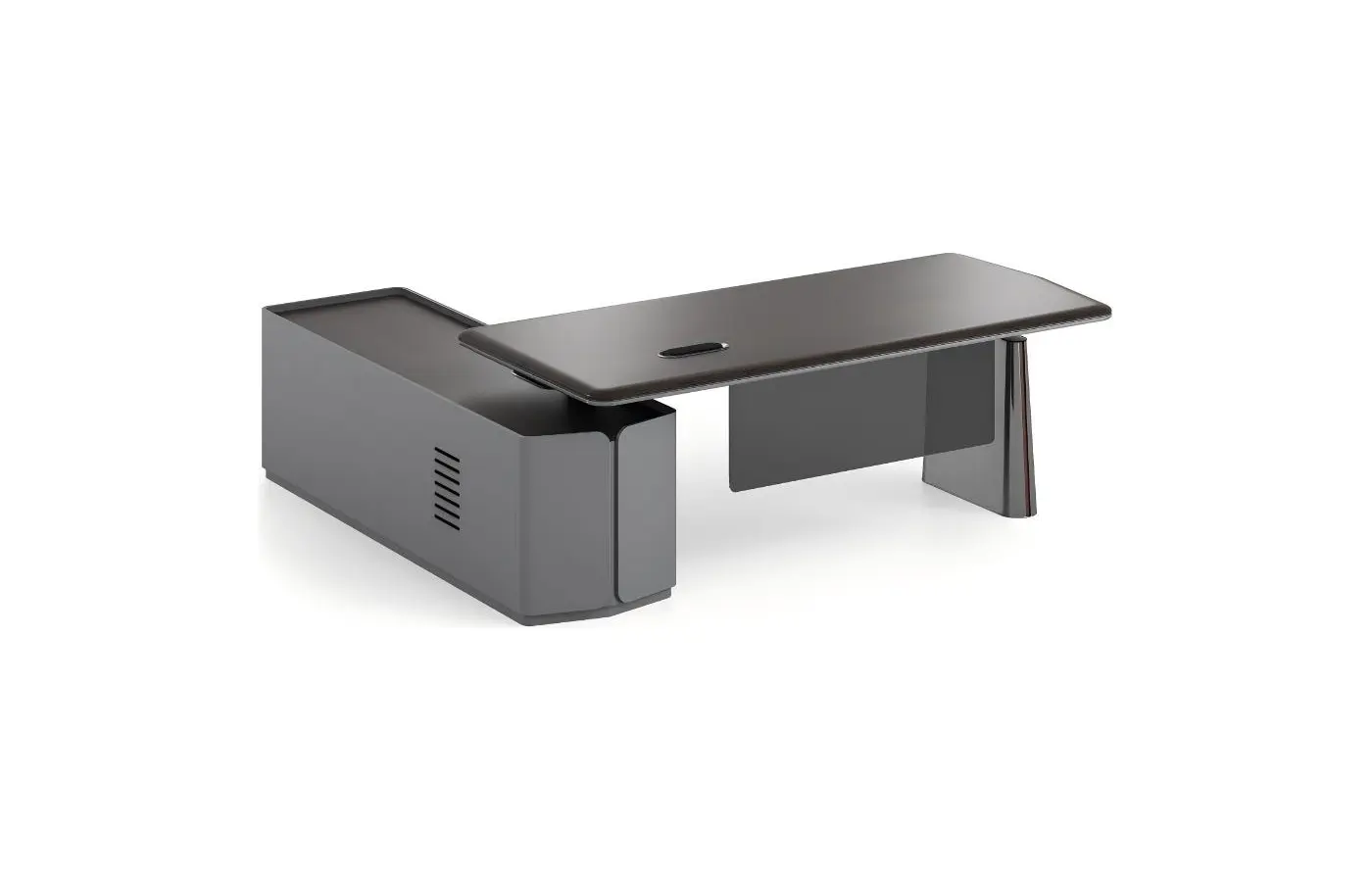 KJ-SHU-KMBT26-BL executive office desk, product view 3