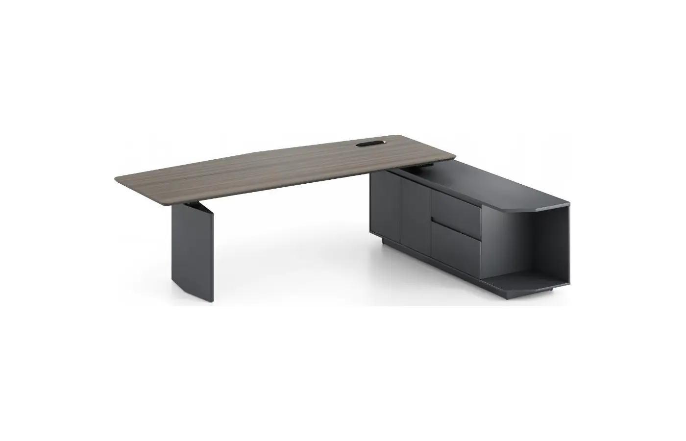 KJ-YSH-KBBT26-AL executive office desk, product view 2