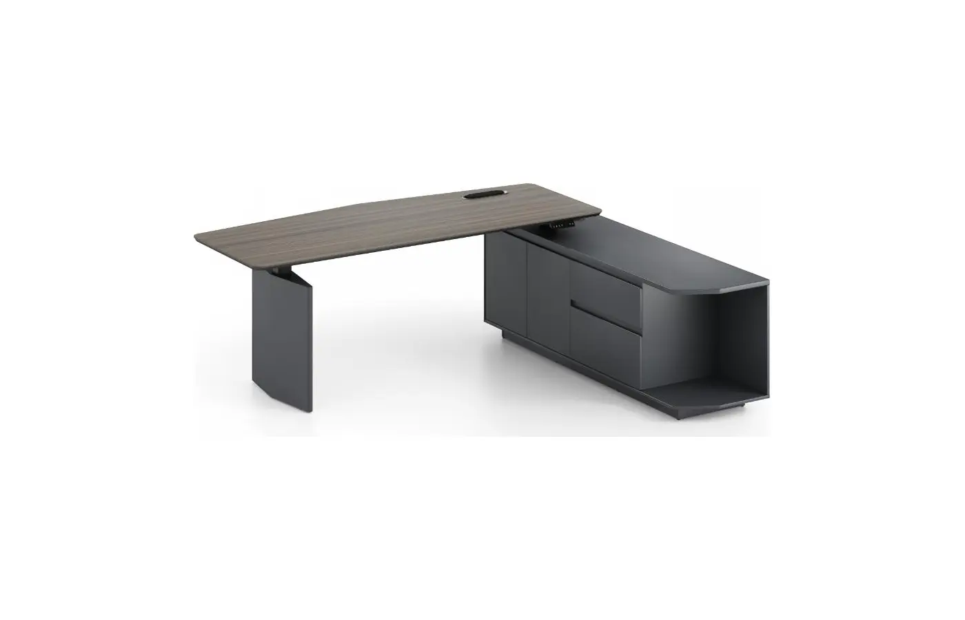 KJ-YSH-KBBT26-AL executive office desk, product view 4