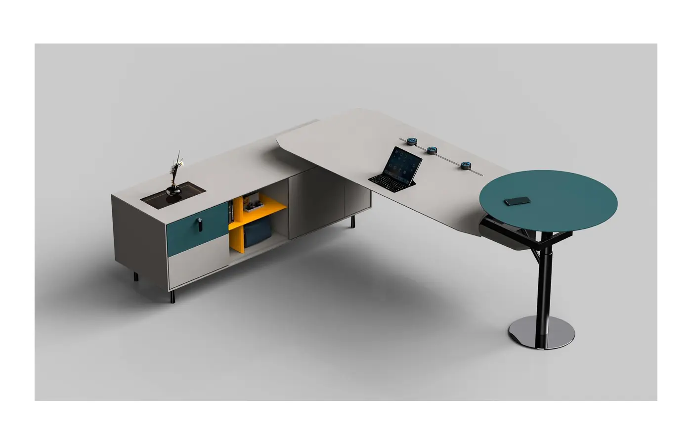 MG-X·Yan-01 executive office desk, product view 3
