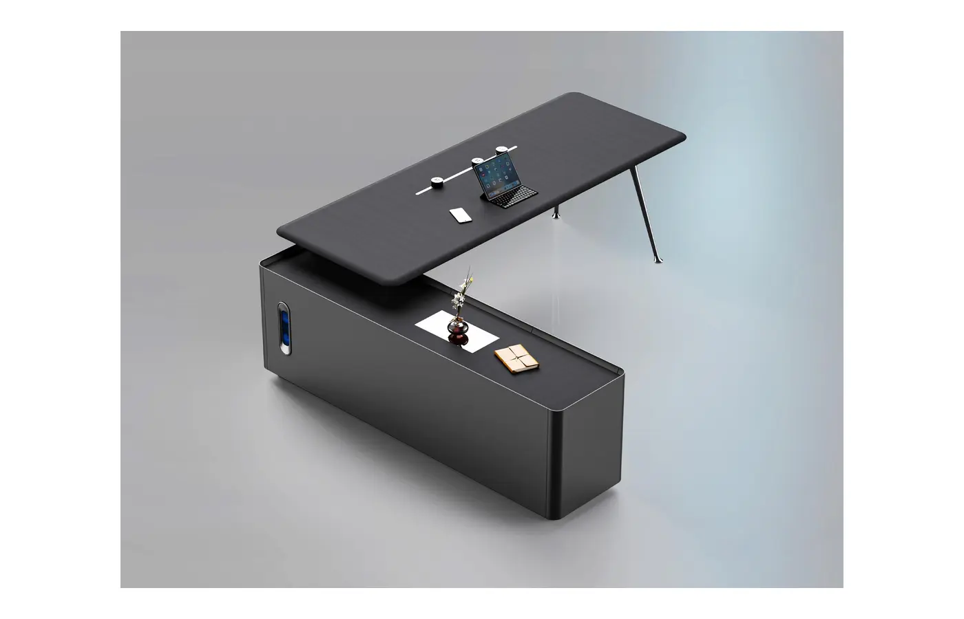 MG-X·Yan-02 executive office desk, product view 3