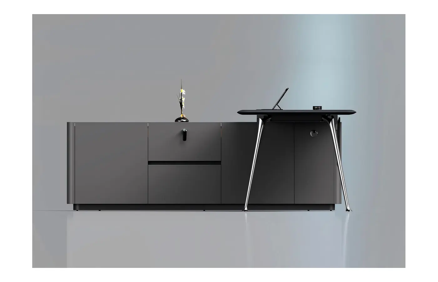MG-X·Yan-02 executive office desk, product view 4