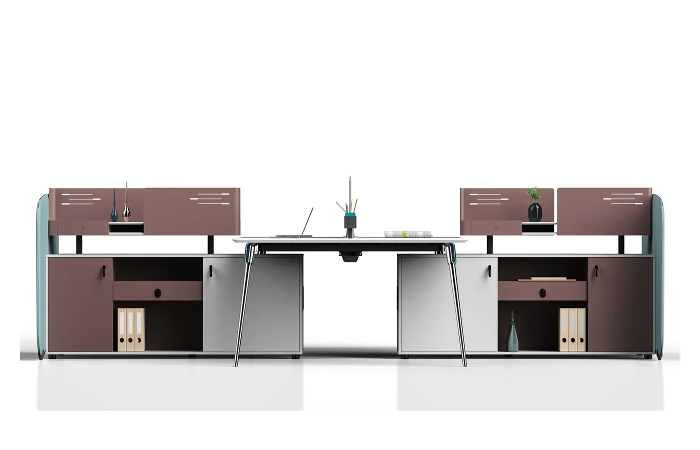 FB01-P06-4 commercial staff desk, product view 2