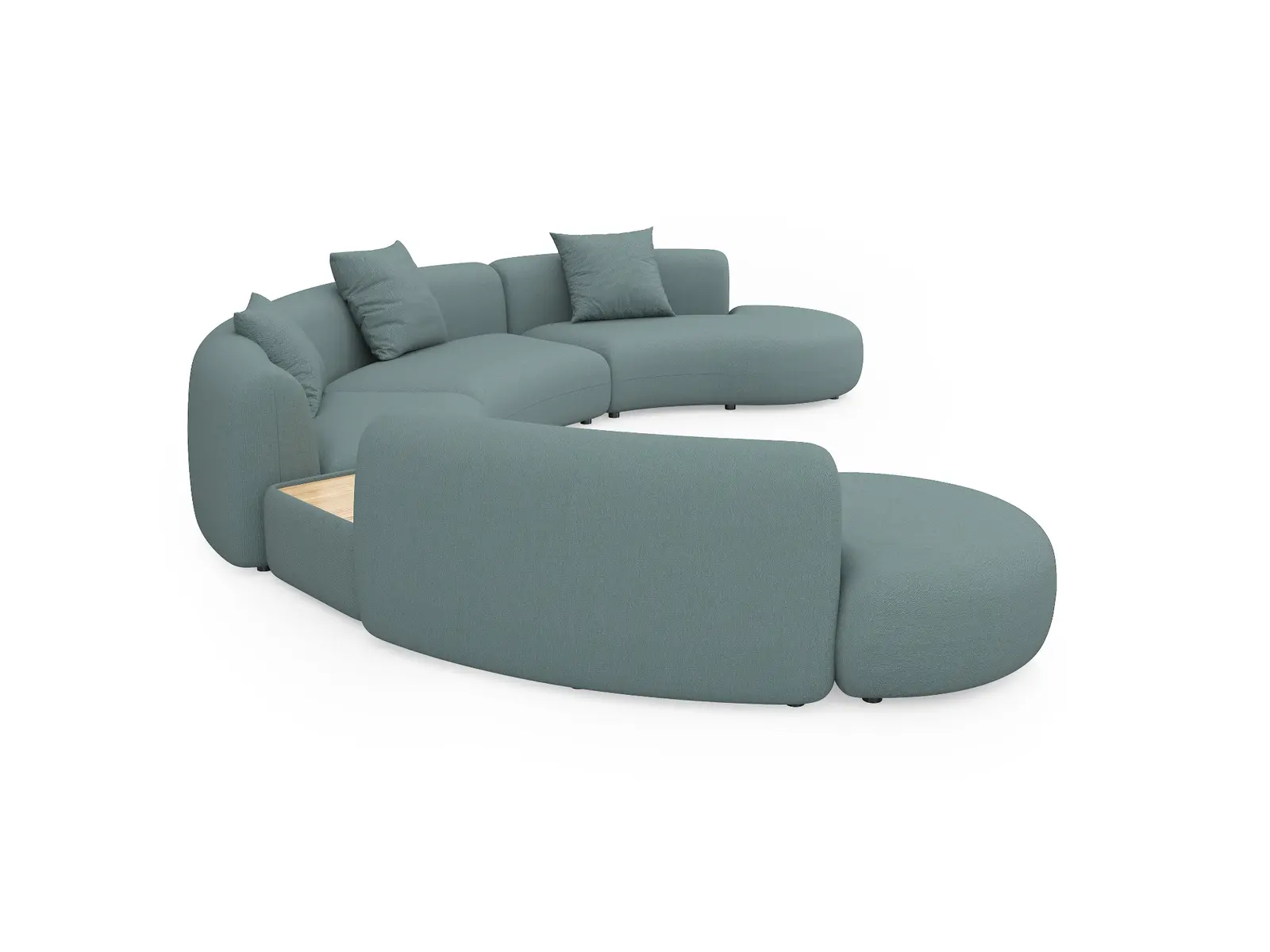 Rear view of the Flow modular lounge sofa