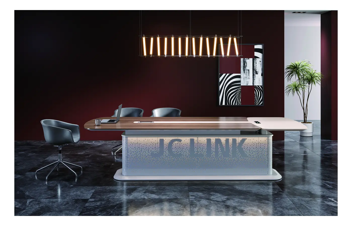 GA-C-101FL conference table, product view 2
