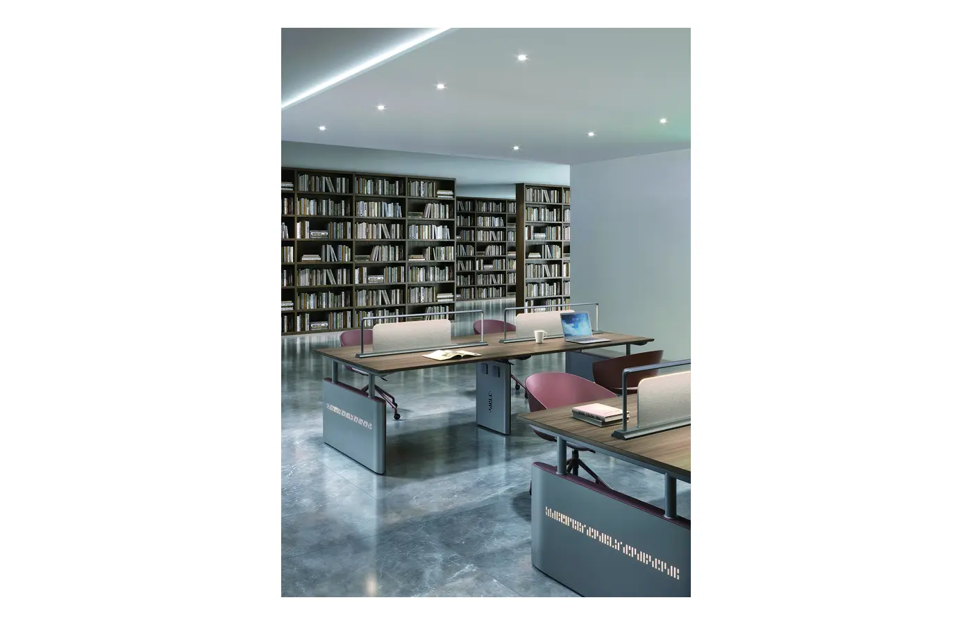 GA-F-401FL commercial staff desk, product view 3