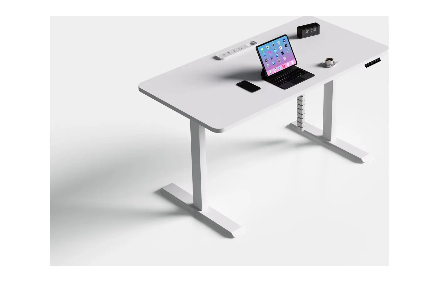 GC-P01D-1 Single Electric Height-Adjustable Desk, product view 2