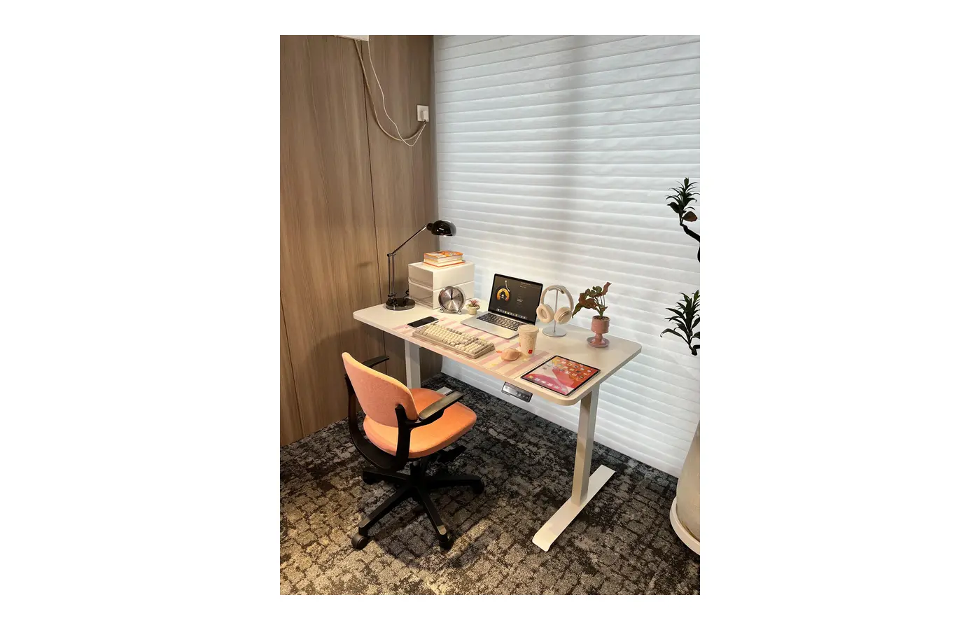 GC-P01D-1 Single Electric Height-Adjustable Desk, product view 3