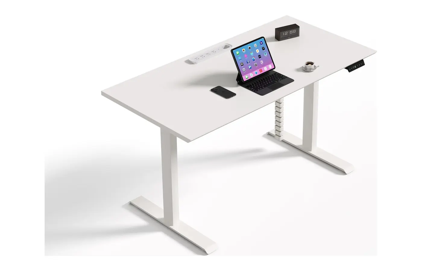 GC-P01D-1 Single Electric Height-Adjustable Desk, product view 4