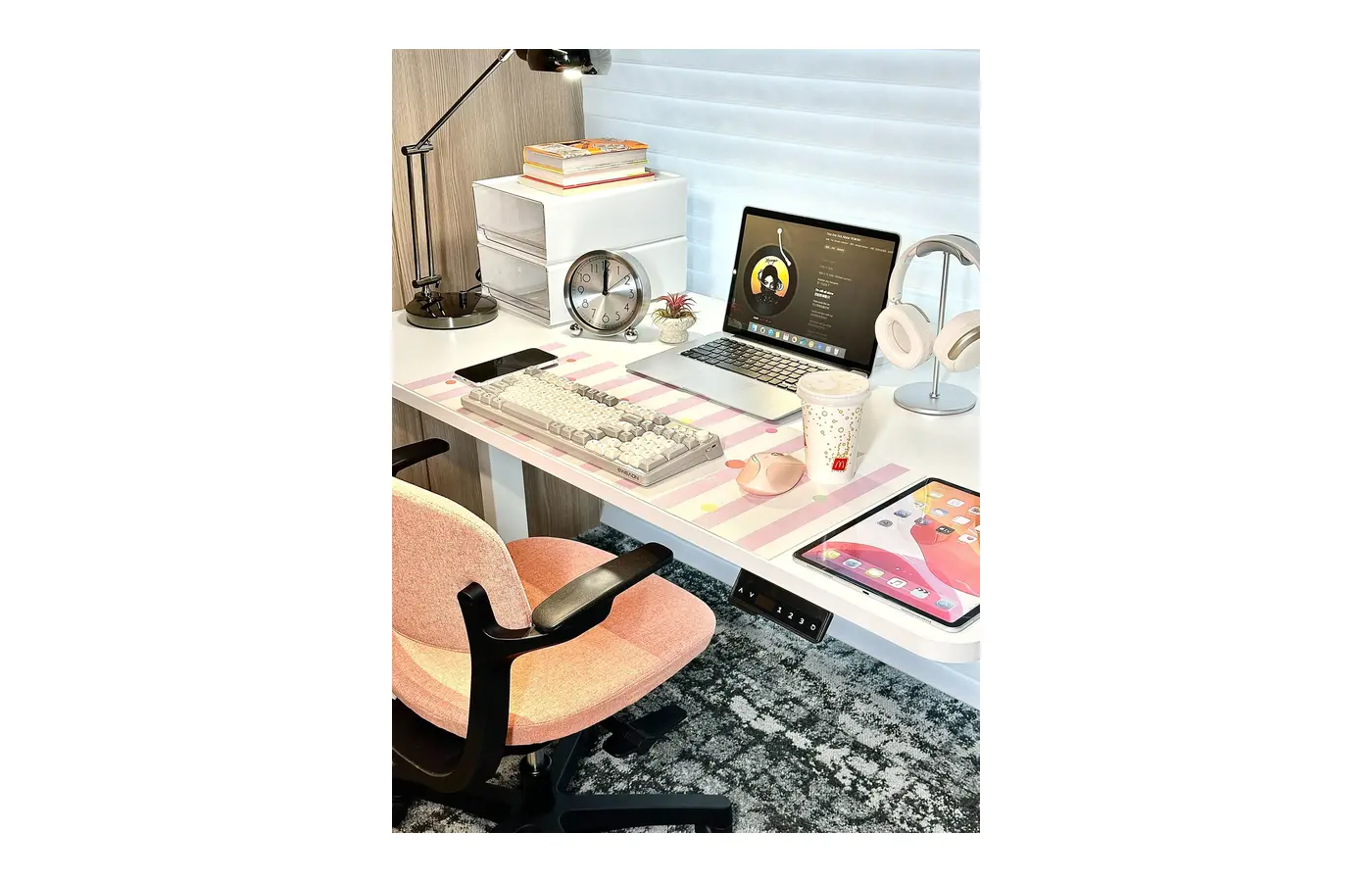 GC-P01D-1 Single Electric Height-Adjustable Desk, product view 5