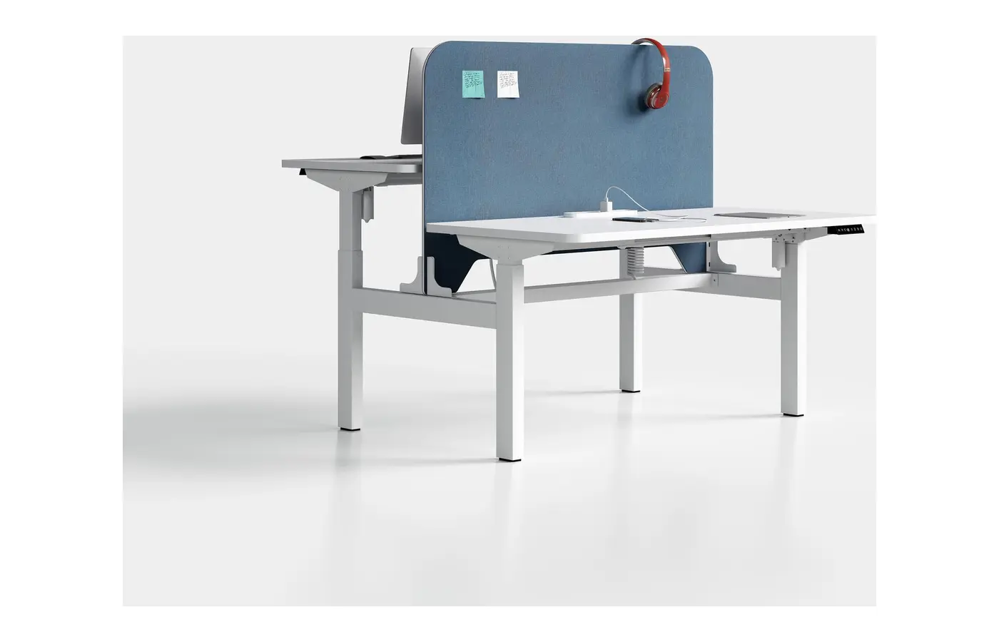 GC-P01D-2 Dual Electric Height-Adjustable Bench Desk, product view 2