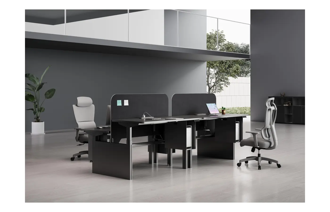 GC-P01S-4 commercial staff desk, product view 2