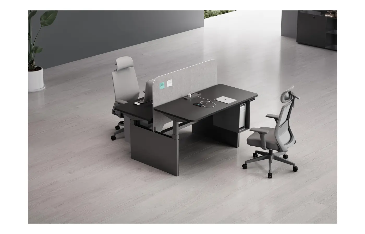 GC-P01S-4 commercial staff desk, product view 3
