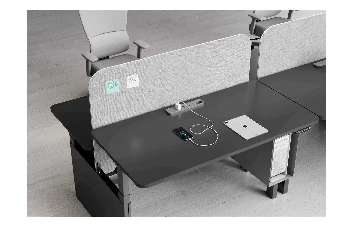 GC-P01S-4 commercial staff desk, product view 5