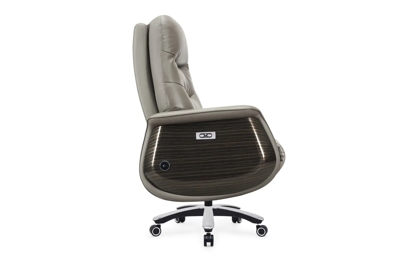 GF-1658 Motorized Top-Grain Leather Executive Chair, product view 2