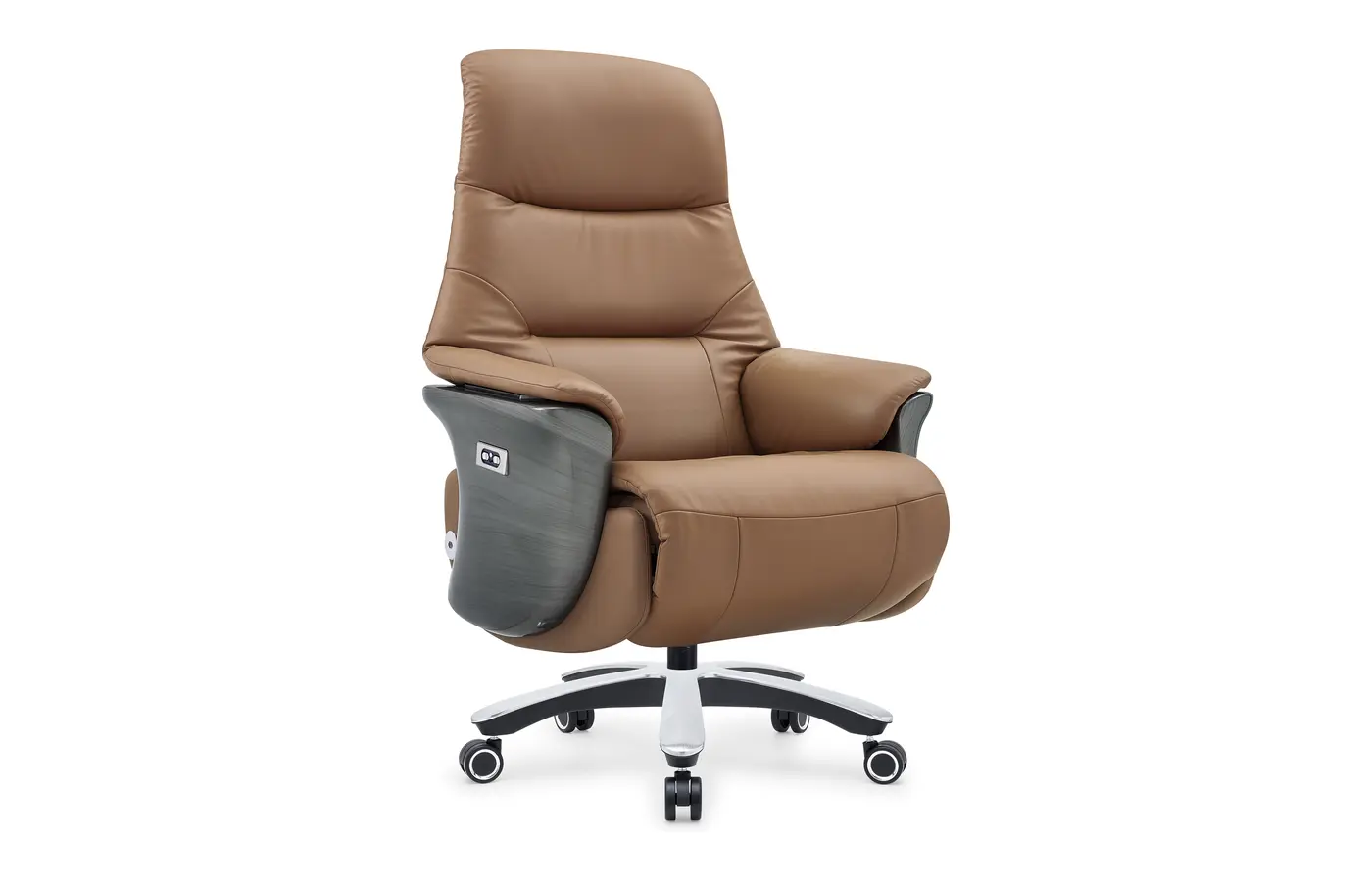GF-1676 Top-Grain Leather Reclining Executive Chair, product view 1